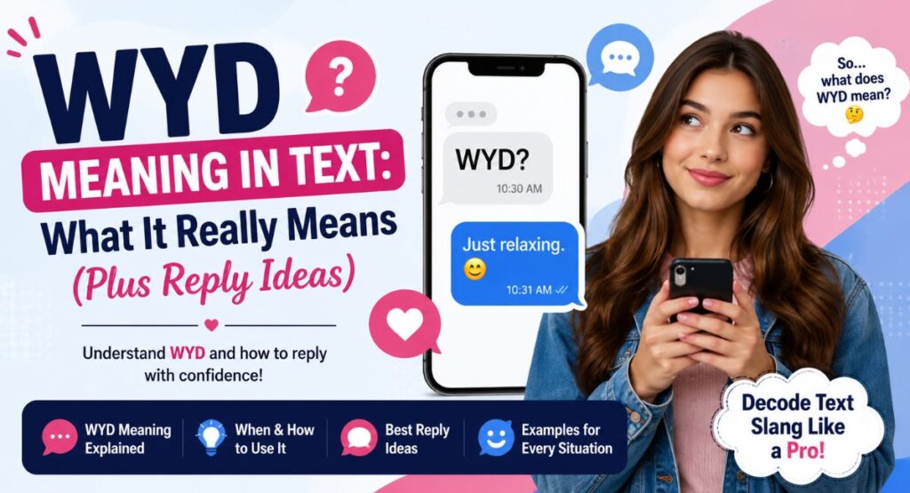 WYD Meaning in Text: What It Really Means (Plus Reply Ideas)