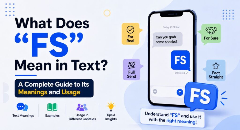 What Does FS Mean in Text? A Complete Guide to Its Meanings and Usage