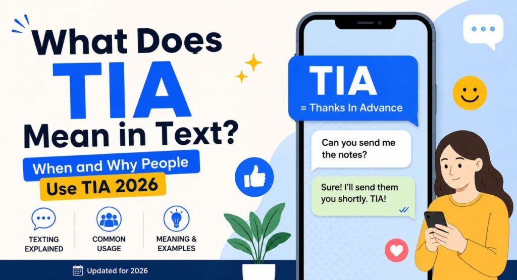 What Does TIA Mean in Text? When and Why People Use TIA 2026