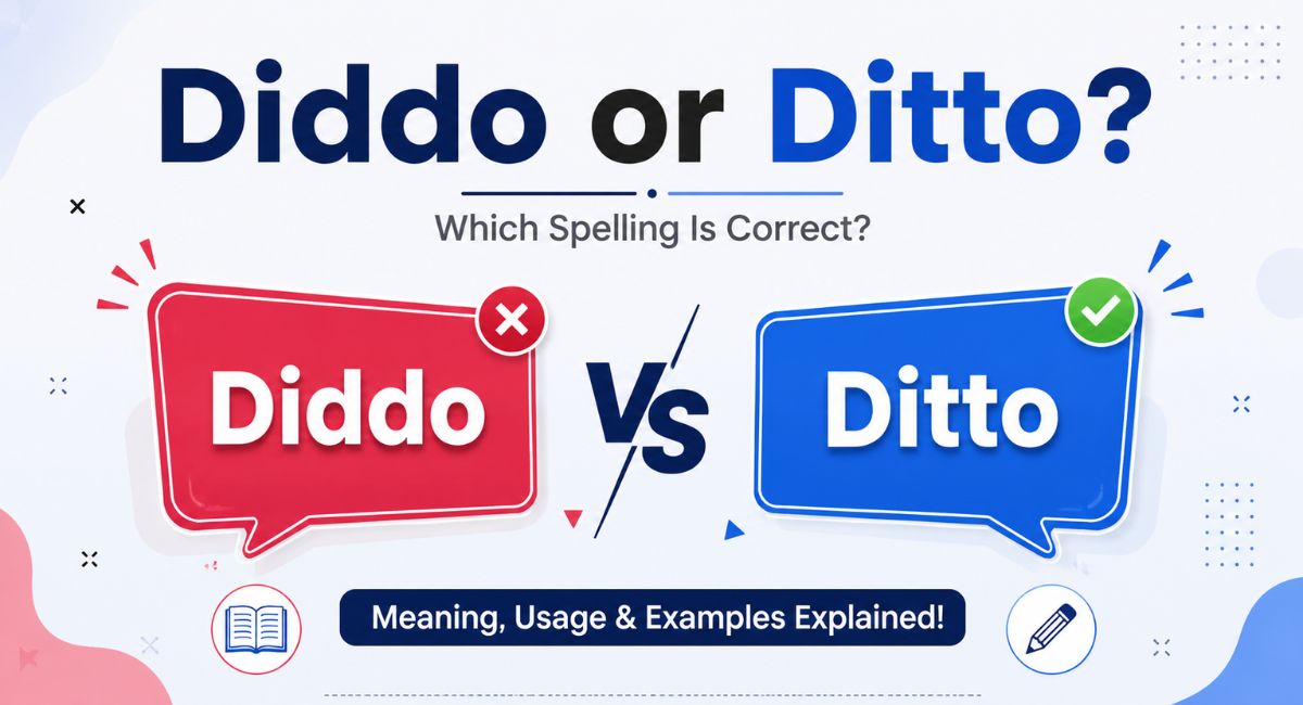 Diddo or Ditto? Correct Spelling, Meaning, and Slang