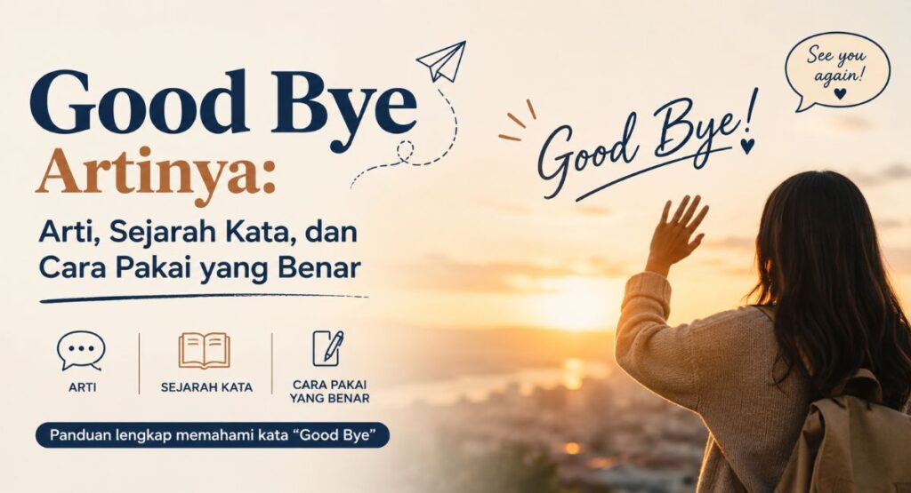 Good Bye Artinya: Arti, Sejarah Kata, dan Cara Pakai yang Benar