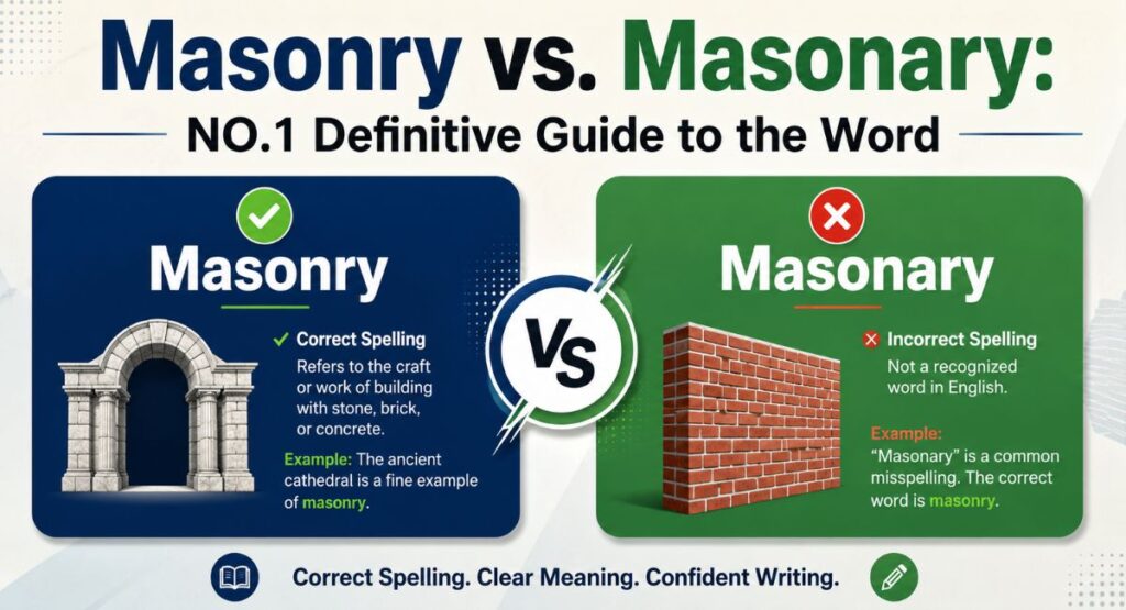 Masonry vs. Masonary: NO.1 Definitive Guide to the Word