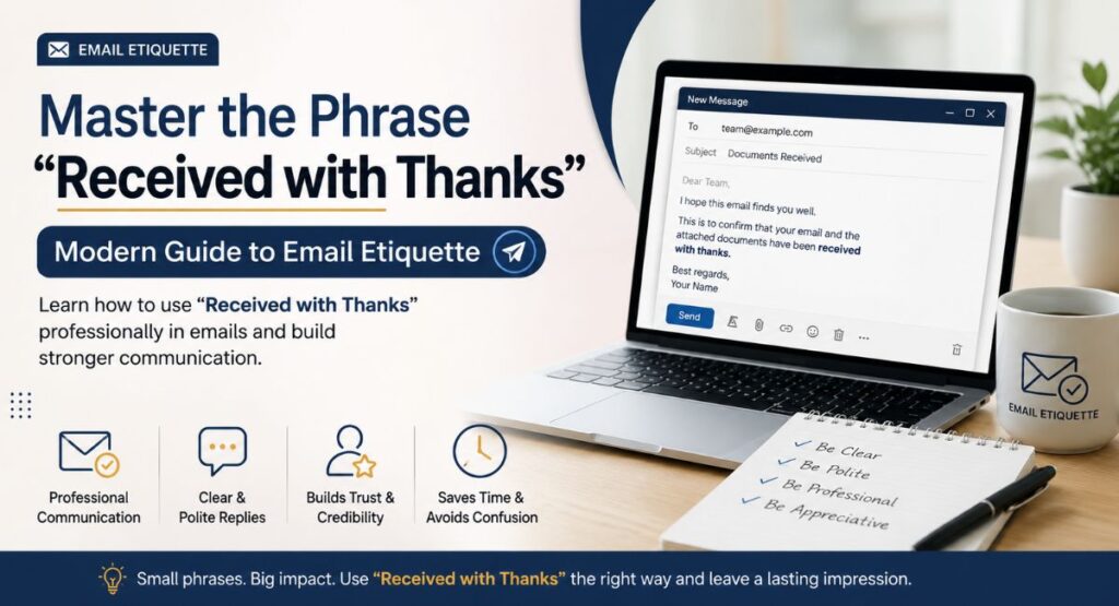 Master the Phrase "Received with Thanks": Modern Guide to Email Etiquette