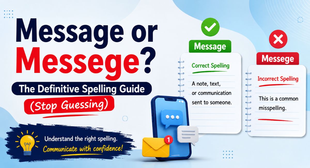Message or Messege? The Definitive Spelling Guide (Stop Guessing)