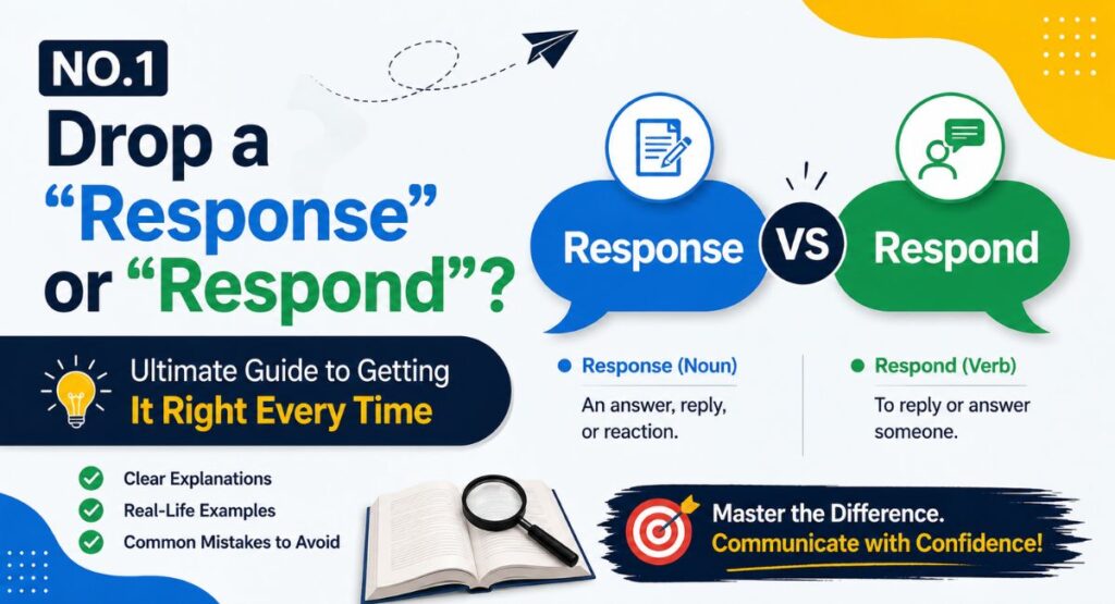 NO.1 Drop a "Response" or "Respond"? Ultimate Guide to Getting It Right Every Time