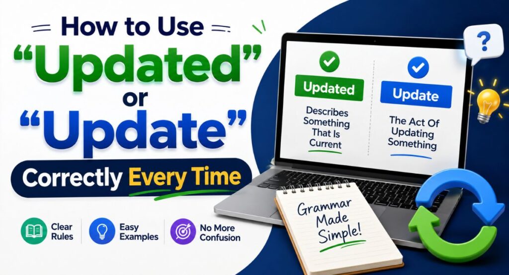 How to Use Updated or Update Correctly Every Time