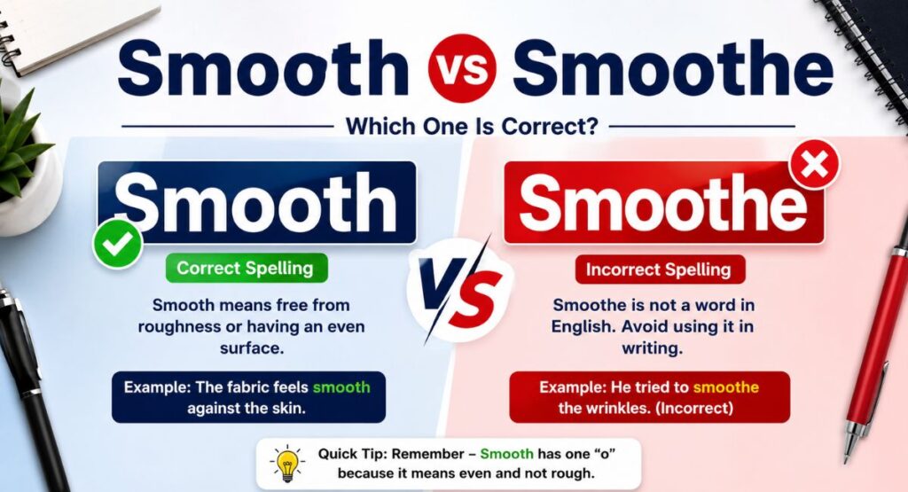 NO.1 Smooth vs Smoothe: Which One Is Correct?