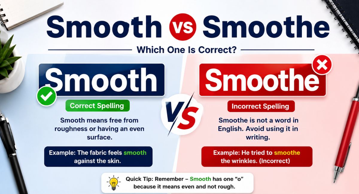 NO.1 Smooth vs Smoothe: Which One Is Correct?