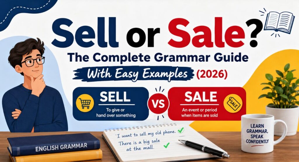 Sell or Sale? The Complete Grammar Guide With Easy Examples (2026)