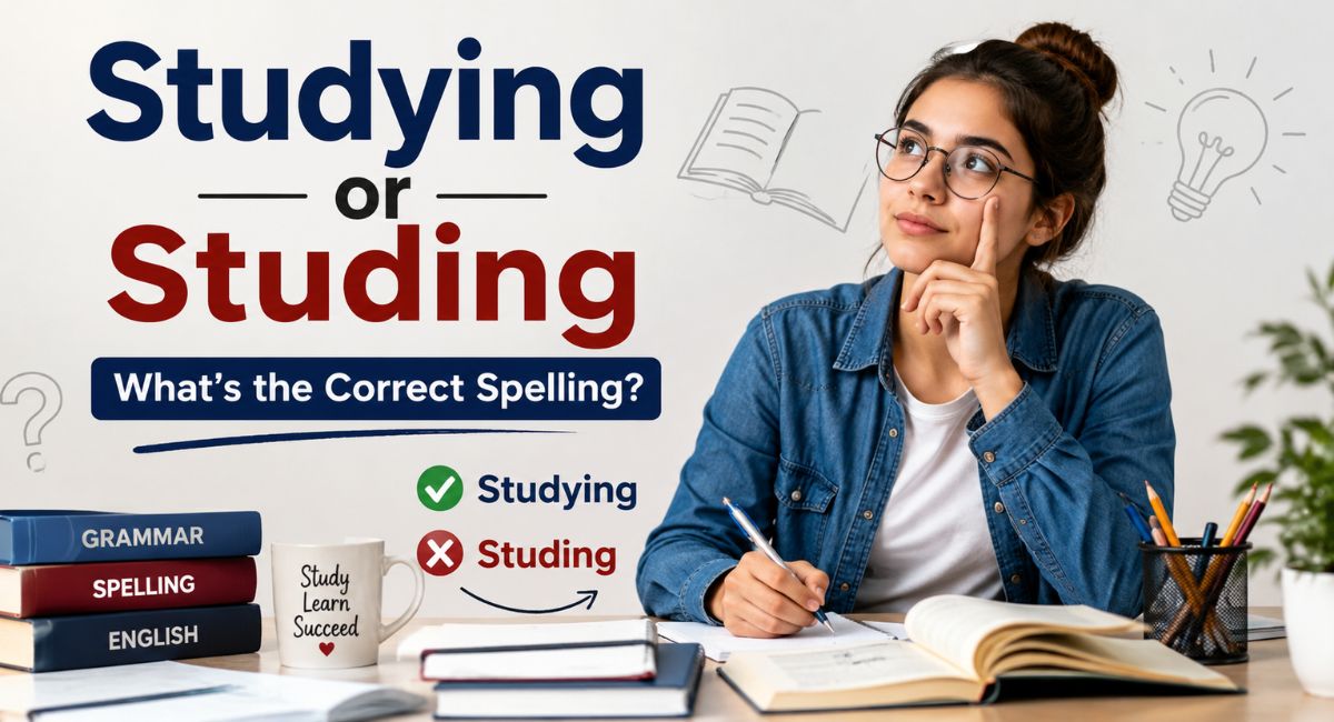 Studying or Studing? Here’s the Correct Spelling
