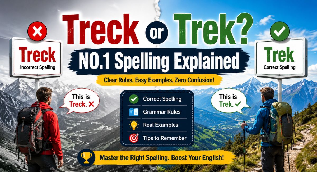 Treck or Trek? NO.1 Spelling Explained