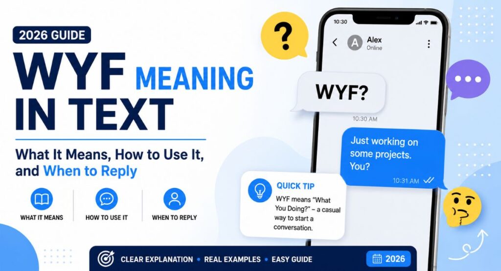 WYF Meaning in Text (2026 Guide): What It Means, How to Use It, and When to Reply