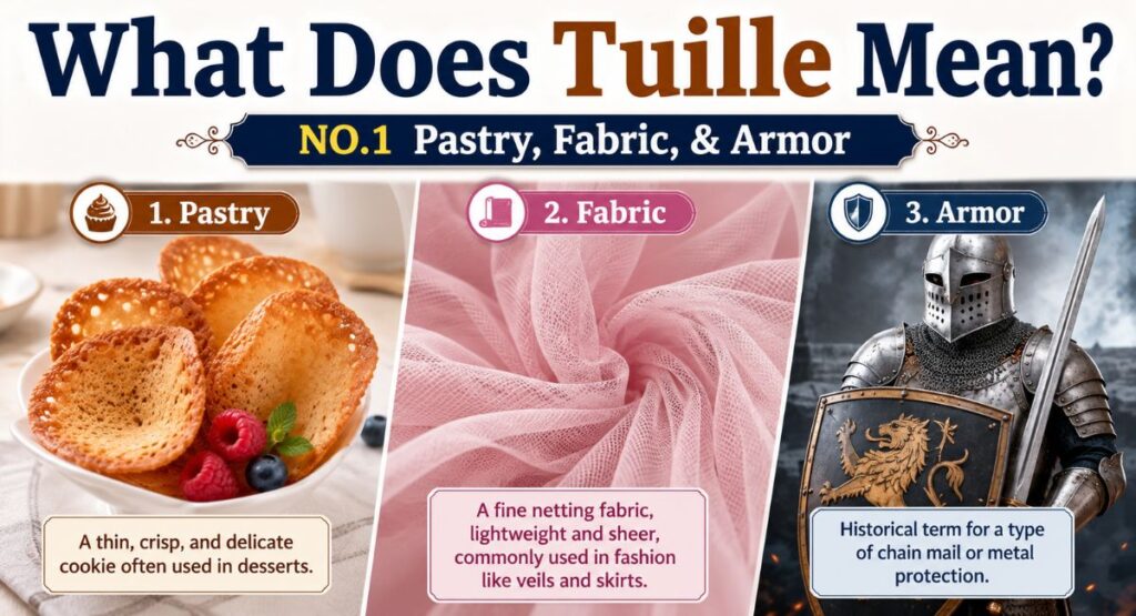What Does Tuille Mean?NO.1 Pastry, Fabric, & Armor