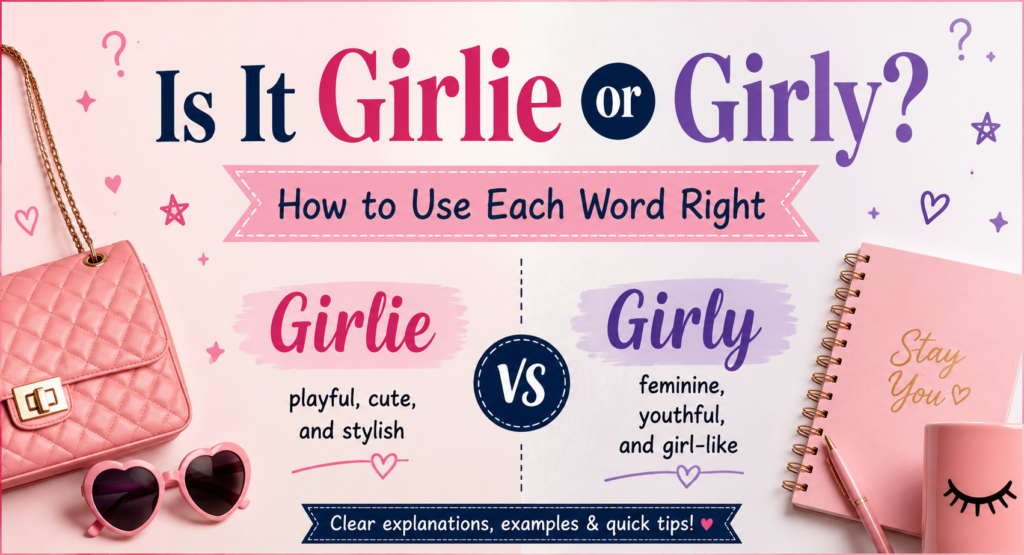 Is It Girlie or Girly? How to Use Each Word Right