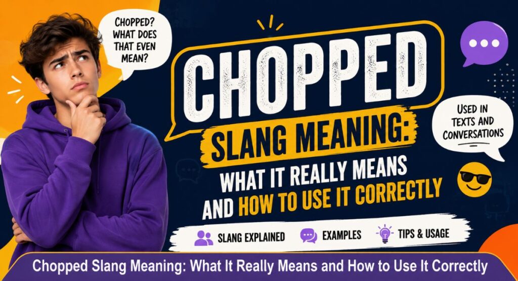 Chopped Slang Meaning: What It Really Means and How to Use It Correctly