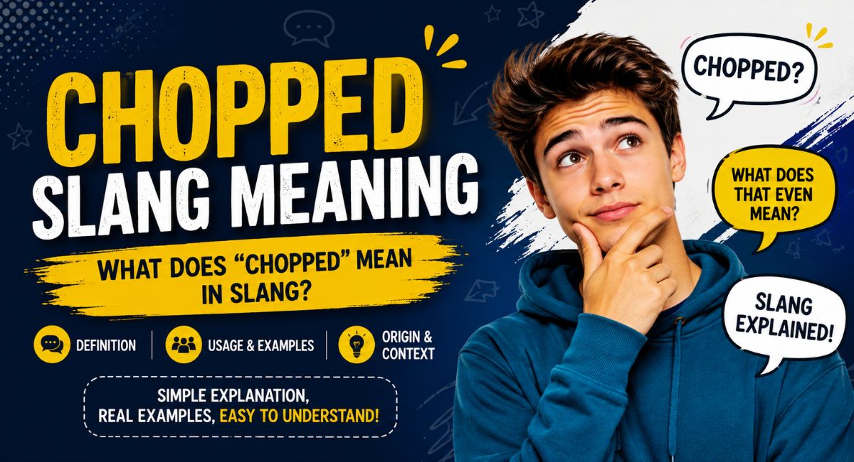 Chopped Slang Meaning: What It Really Means and How to Use It Correctly