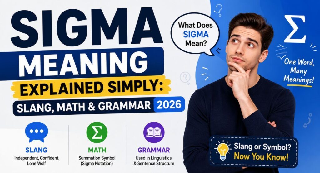 Sigma Meaning Explained Simply: Slang, Math & Grammar 2026