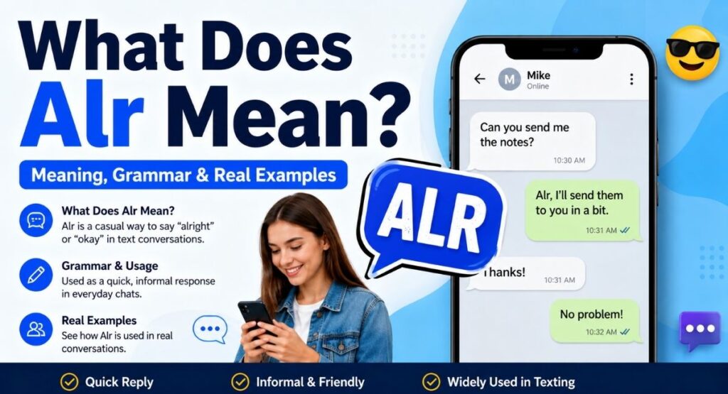 What Does Alr Mean? Meaning, Grammar & Real Examples