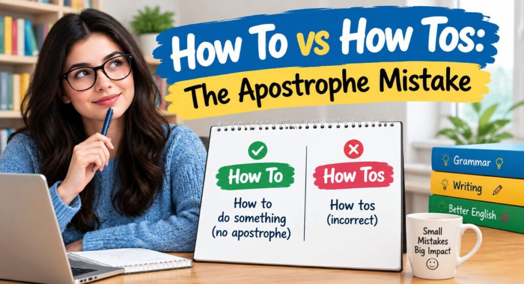 How To vs How Tos: The Apostrophe Mistake
